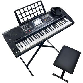 Sensei Phase 61 Pro - 61 مفتاحًا حساسًا باللمس، لوحة مفاتيح إلكترونية، 600 Timbers، خط شاحن USB، حامل، مقعد، سماعة رأس in Kuwait