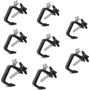 10 Pack ASMSLIT 6'' C-Clamp Truss 44LBs Heavy Duty for DJ Club Stage Lights