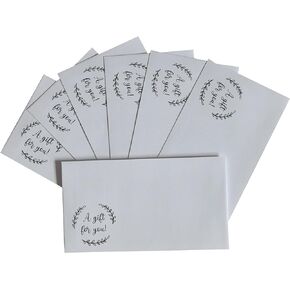 Cash Envelopes For Gifts (3.75 X 6.75) - 50 Qty - Tithe Envelopes & Offering Envelopes For Church - Cash Gift Card Wedding Envelopes - Money Envelopes For Cash Gifts