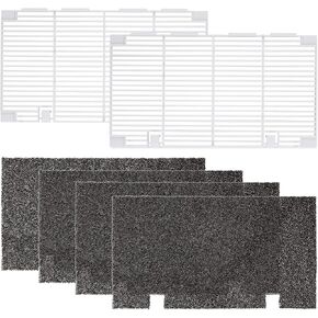 شبكة مكيف الهواء Kohree RV A/C، غطاء مكيف الهواء بفلتر RV AC، غطاء فتحة تهوية مكيف الهواء ثنائي الحزمة لـ Dometic 3104928.019، قطع غيار RV Camper - عبوتان مع 4 وسادة فلتر in Kuwait