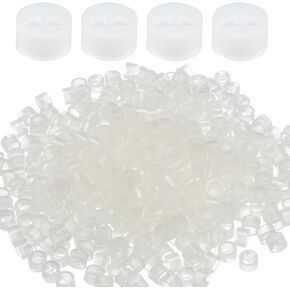 Heyous 500PCS 3.5x5x3MM Nylon Straight Insulated Tube Diode Light Pole Lampholder PCB LED Mounting Standoff Spacer LED Spacer Pole Isolator Suitable for Electrical and Electronic Assemblies
