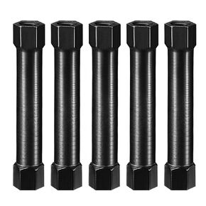 uxcell Hex Aluminum Standoff Spacer Column M3x45mm,for RC Airplane,FPV Quadcopter,CNC,Black,5pcs