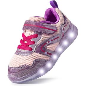 SKYWHEEL Boys Girls Sneakers Light up for Toddler Size 5 to Little Kids Size 2