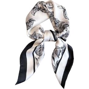 Dailyacc Hair Bandanas Scarf For Women Lightweight Fashion Neck Silk Satin Head Scarves For Sleeping Handbags Scarf