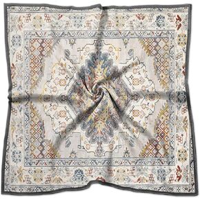 BHAHB Silk Feeling Scarf 27.5 Inches Large Square Satin Head Hair Wrap Fashion Cute Aesthetic Decoration for Women Girls