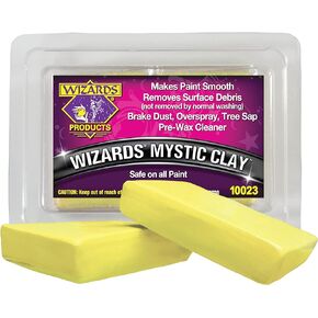 Wizards Mystic Clay Bar - Pliable and Easy to Reshape Clay Block - Surface Dirt and Sap Remover For Car Detailing - Safe on All Paint, Clears, Metals, Fiberglass and Glass - Made in USA - 120g