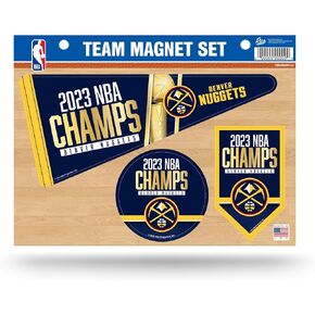 Rico Industries NBA Basketball NBA Champions Team Magnet Set 8.5" x 11" - Home Décor - Regrigerator, Office, Kitchen