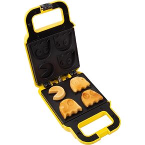 PAC-MAN Waffle Maker. Creates up to Four Delicious Waffles at once, Including PAC-MAN and three Ghosts Shapes. Mains Powered. Officially Licensed PAC-MAN Merchandise from Fizz Creations.