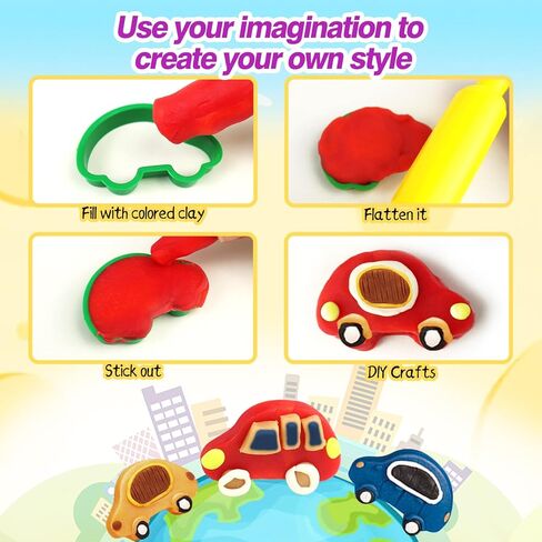 مجموعة عجينة اللعب الملونة عزيزي دير للأطفال من سن 4 إلى 8 سنوات، لعب الديناصورات وقوالب الحيوانات وإكسسوارات العجين 34 قطعة، مجموعة أدوات لعب لعبة العجين الملونة 12 قطعة غير سامة، مجموعة ألعاب إبداعات الحفلات in Kuwait