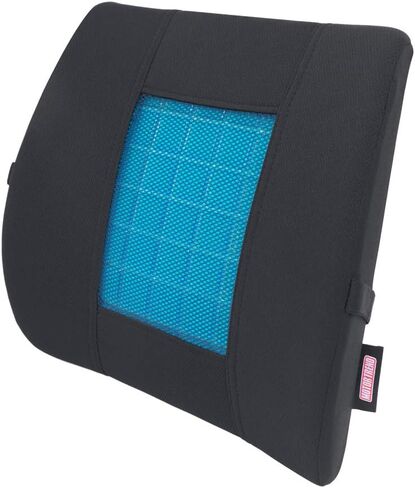 Motor Trend Car Lumbar Support & Cooling Seat Cushion, Combo Set - Made with Memory Foam for Maximum Coccyx Comfort & Back Tailbone Pain Relief, Ideal for Car and Office Chairs in Saudi Arabia