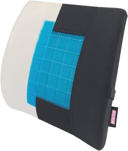 Motor Trend Car Lumbar Support & Cooling Seat Cushion, Combo Set - Made with Memory Foam for Maximum Coccyx Comfort & Back Tailbone Pain Relief, Ideal for Car and Office Chairs in Saudi Arabia