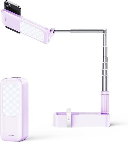 Selfie Ring Light Portable Mini LED Desk Ringlight 3200-5500K with 1000mah Battery for Live Stream Make Up YouTube TikTok Dimmable LED Camera Ring Light for iPhone & Android Phone in Kuwait