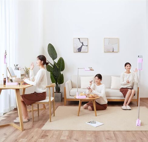 Selfie Ring Light Portable Mini LED Desk Ringlight 3200-5500K with 1000mah Battery for Live Stream Make Up YouTube TikTok Dimmable LED Camera Ring Light for iPhone & Android Phone in Kuwait