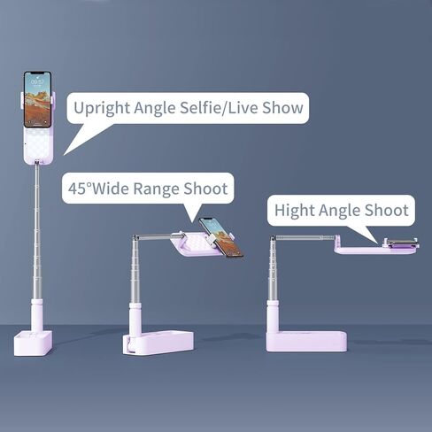 Selfie Ring Light Portable Mini LED Desk Ringlight 3200-5500K with 1000mah Battery for Live Stream Make Up YouTube TikTok Dimmable LED Camera Ring Light for iPhone & Android Phone in Kuwait