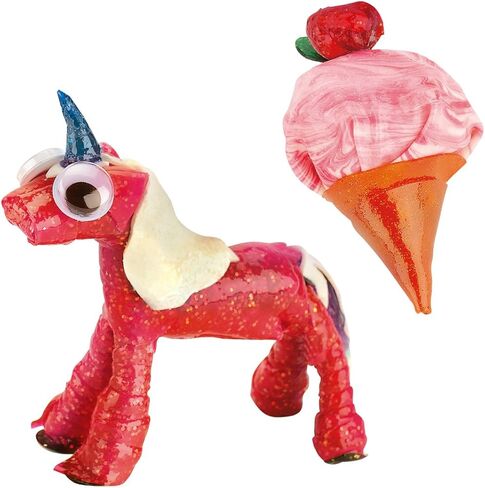 مجموعة أنشطة الطلاء العجيب اللامعة ثلاثية الأبعاد من إبداع الأطفال - مجموعة طلاء فنية فاخرة للنافذة، باللون الأصفر in Kuwait