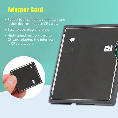 بطاقة الذاكرة إلى محول بطاقة CF، بطاقة تخزين صغيرة إلى محول بطاقة CF كاميرا عالية السرعة محول CF بطاقة مايكرو إلى CF حامل بطاقات من النوع الأول (TF إلى CF) in Kuwait