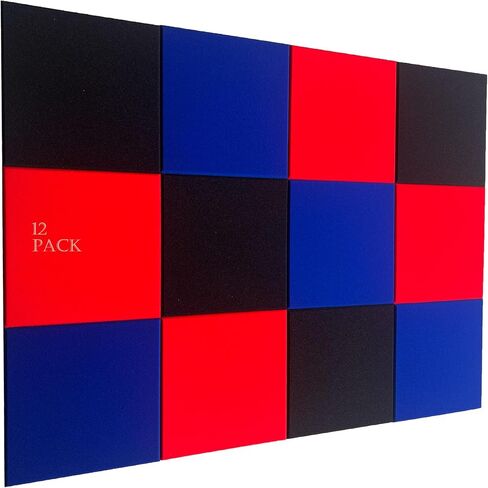 12 حزمة من لوحات رش الطلاء المخصصة ذات الألوان الصلبة المتوافقة مع لوحات امتصاص الصوت عالية الكثافة، وفن واقعي، وألواح عازلة للصوت مناسبة لغرف البيانو، والمسارح المنزلية، وتسجيل KTV in Kuwait