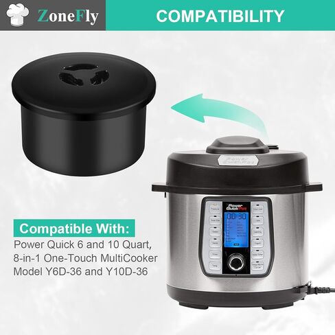 صمام تحرير الضغط الأصلي متوافق مع Power Quick 6 و10 Quart 8 في 1 بلمسة واحدة Multicooker موديل Y6D-36 وY10D-36 Power Quick Pressure Cooker in Kuwait