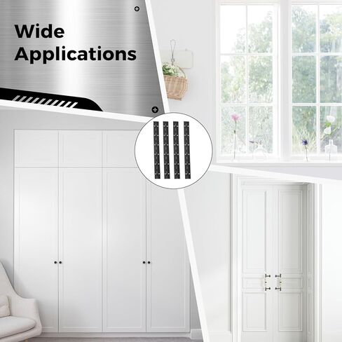 anjetan 4 قطع مفصلات البيانو المستمرة، مفصلات من الفولاذ المقاوم للصدأ شديدة التحمل مقاس 12 بوصة مع برغي، مفصلات قارب البيانو، مفصل باب خزانة قابل للطي in Kuwait