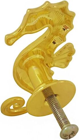 Sutfmwe Drawer Knobs Pull - Unique Seahorse Cabinet Knob Handles for Coastal Nautical Beach Theme Decorative Furniture Door Knob for Dresser Closet Kitchen Decor 4PCS (Antique Silver) in Kuwait