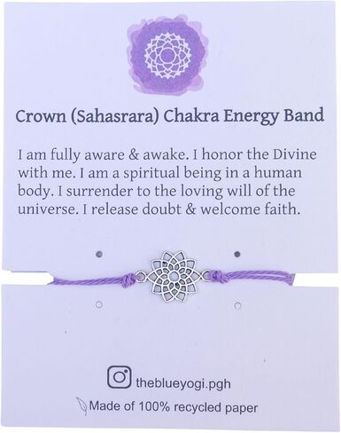 The Blue Yogi Chakra Energy Bracelets - Unisex Yoga and wellness Jewelry - Adjustable Bracelets (Heart Chakra (Anahata)) in Saudi Arabia