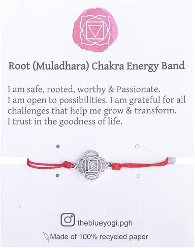 The Blue Yogi Chakra Energy Bracelets - Unisex Yoga and wellness Jewelry - Adjustable Bracelets (Heart Chakra (Anahata)) in Saudi Arabia