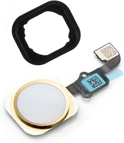 Johncase OEM Home Button Flex Ribbon Cable Assembly w/Rubber Gasket Replacement Part Compatible for iPhone 6/6 Plus (Black) in Saudi Arabia