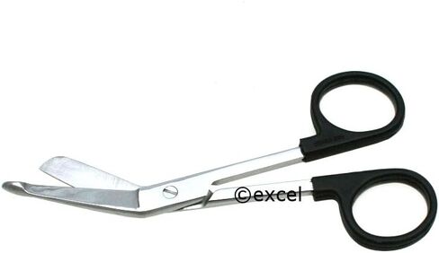 Lister Bandage Scissors 5.5" Plastic Rings Assorted Colors | Medixplus (Purple) in Saudi Arabia