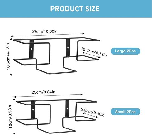 Glove Holder for Wall Mount - Latex Glove Holder Wire Glove Dispenser for Wall Disposable Glove Box for Rubber Latex Gloves Organizer Facial Tissue (Black) in Saudi Arabia