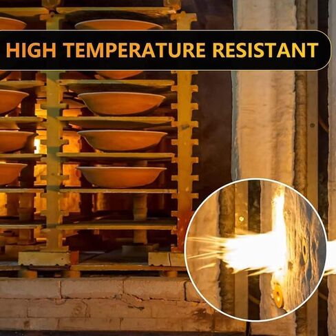 TITGGI Kaowool بطانية عازلة من ألياف السيراميك المقاومة للحريق (2400F 1 بوصة × 12 بوصة × 24 بوصة)، بطانية من ألياف السيراميك ذات درجة الحرارة العالية للمواقد والأفران وغسالة الأطباق وعزل الفرن in Kuwait