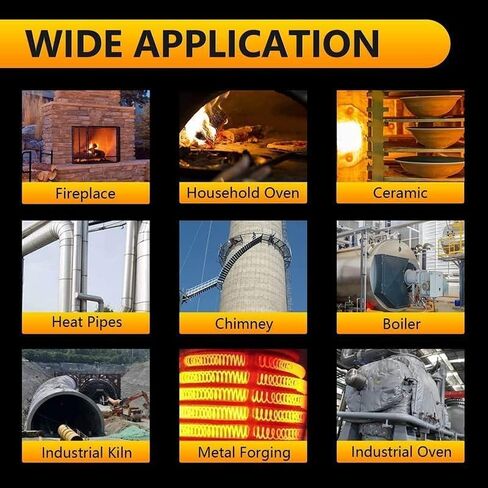 TITGGI Kaowool بطانية عازلة من ألياف السيراميك المقاومة للحريق (2400F 1 بوصة × 12 بوصة × 24 بوصة)، بطانية من ألياف السيراميك ذات درجة الحرارة العالية للمواقد والأفران وغسالة الأطباق وعزل الفرن in Kuwait