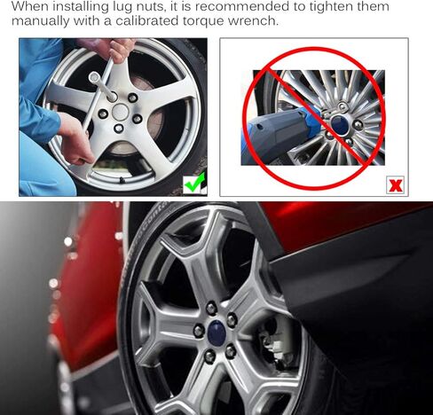 صواميل عروة العجلة 1/2 × 20 - صواميل عروة منتفخة من الكروم - 1.38 بوصة طول 3/4 بوصة سداسية، متوافقة مع شاحنات جيب رانجلر CJ YJ TJ JK فورد موستانج رينجر 20 قطعة in Kuwait