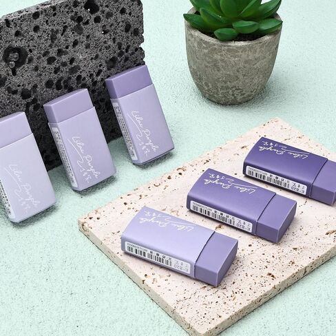 BAYTORY 12Pcs Cute Pencil Erasers, Bulk Eraser for Pencils, Block Eraser Easily Erase Mistakes, Mini Gradient Color Eraser for School (Purple) in Saudi Arabia