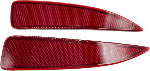 عاكس المصد لسيارة تويوتا ياريس 2012 2013 2014 مجموعة من 2 مصباح خلفي يسار ويمين أضواء ماركر حمراء حواف عدسة in Kuwait