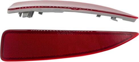 عاكس المصد لسيارة تويوتا ياريس 2012 2013 2014 مجموعة من 2 مصباح خلفي يسار ويمين أضواء ماركر حمراء حواف عدسة in Kuwait