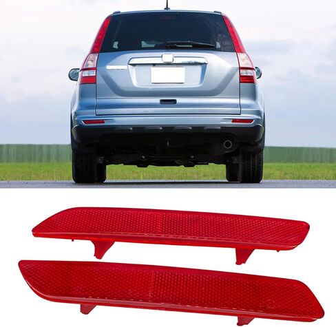 زوج المصد الخلفي عاكس الضوء صالح لهوندا CR-V 2010-2011 مجموعة LH & RH 2 قطعة in Kuwait