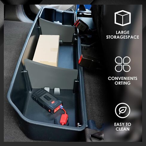 ملحقات صندوق الطاقم الفائق للتخزين تحت المقعد من DEDC تناسب 2015-2024 Ford F150 SuperCrew Cab & Crew Cab 2017-2023 F-250/F-350/F-450/F-550 Super Duty in Kuwait