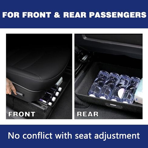صندوق تخزين XTAUTO تحت المقعد متوافق مع 2016-2023 Tesla Model Y، صينية تنظيم مخفية تحت المقعد، حاوية درج مكعب، ملحقات Tesla Model Y، نسيج لباد مزدوج الجوانب (صينية واحدة فقط) in Kuwait