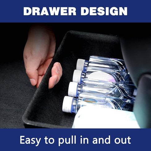 صندوق تخزين XTAUTO تحت المقعد متوافق مع 2016-2023 Tesla Model Y، صينية تنظيم مخفية تحت المقعد، حاوية درج مكعب، ملحقات Tesla Model Y، نسيج لباد مزدوج الجوانب (صينية واحدة فقط) in Kuwait