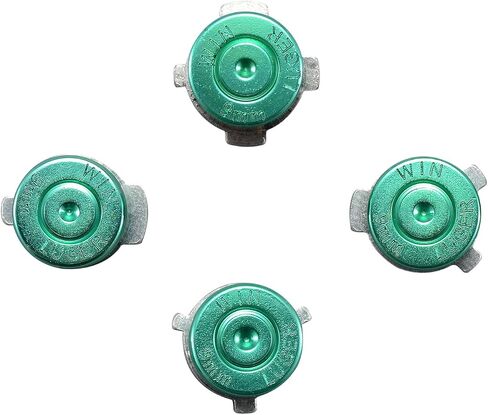 eXtremeRate Green Metal Alumium Alloy Bullet ABXY Mod Buttons Set Replacement Parts for Xbox One Standard Xbox One Elite Xbox One S Xbox One X Game Controller in Saudi Arabia