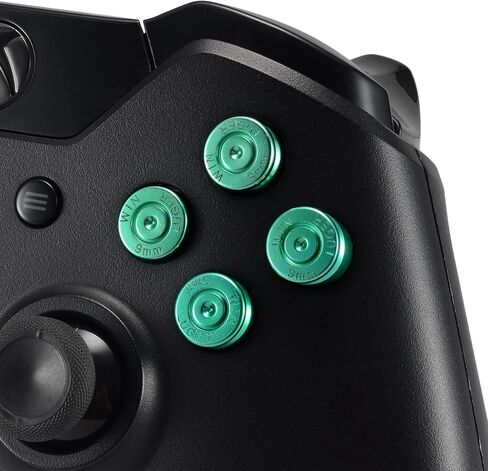 eXtremeRate Green Metal Alumium Alloy Bullet ABXY Mod Buttons Set Replacement Parts for Xbox One Standard Xbox One Elite Xbox One S Xbox One X Game Controller in Saudi Arabia