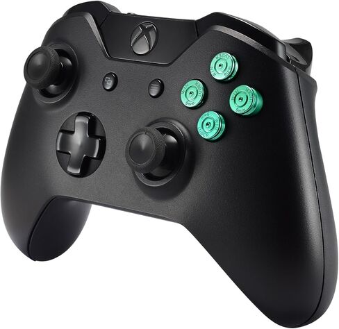 eXtremeRate Green Metal Alumium Alloy Bullet ABXY Mod Buttons Set Replacement Parts for Xbox One Standard Xbox One Elite Xbox One S Xbox One X Game Controller in Saudi Arabia