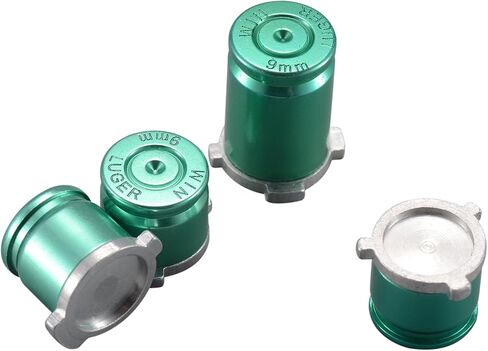 eXtremeRate Green Metal Alumium Alloy Bullet ABXY Mod Buttons Set Replacement Parts for Xbox One Standard Xbox One Elite Xbox One S Xbox One X Game Controller in Saudi Arabia