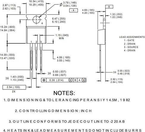 FAYLEZ 10PCS IRFZ44N IRFZ44NPBF N-Channel Field-Effect Power Transitor 55V 49A RoHS Compliant TO-220 Electronic Chips for The Manufacture of Integrated Circuits in Kuwait