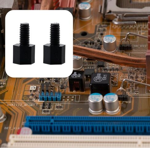 Antrader M3 x 5+6mm Nylon Male Female Thread Hex Nuts Spacer Standoff Screw PCB Pillar Black 100pcs in Kuwait