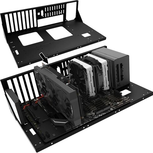 Open Computer Case,Two-Way Server ATX Motherboard Tray Test Stand, Test Bench, ATX Mid Tower,matx case,itx case,Computer Motherboards Test Bench in Kuwait