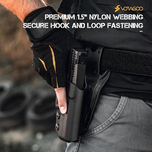 Votagoo 1.5" Inner Belt Loop Liner with Metal Buckle, EDC Inner Belt for Duty Belt CCW Gun Fits 1.75"-2" Loop Outer Belt in Saudi Arabia