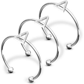 Sorority Shop Delta Delta Delta Stacking Ring Set - Adjustable Tri Delta Rings with Silver Plating in Saudi Arabia