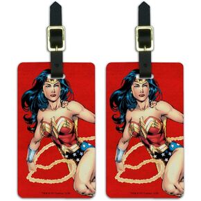بطاقات تعريف الأمتعة الخاصة بشخصية Wonder Woman - مجموعة من قطعتين in Kuwait