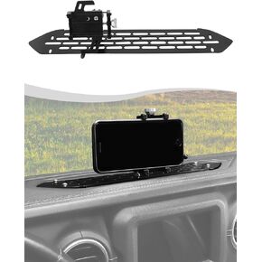 Hoolcar Holder Mount Dash Multi-Mount Bracket مع صندوق تخزين متوافق مع Jeep Wrangler JK JKU 2007-2010 ، الملحقات الداخلية in Kuwait